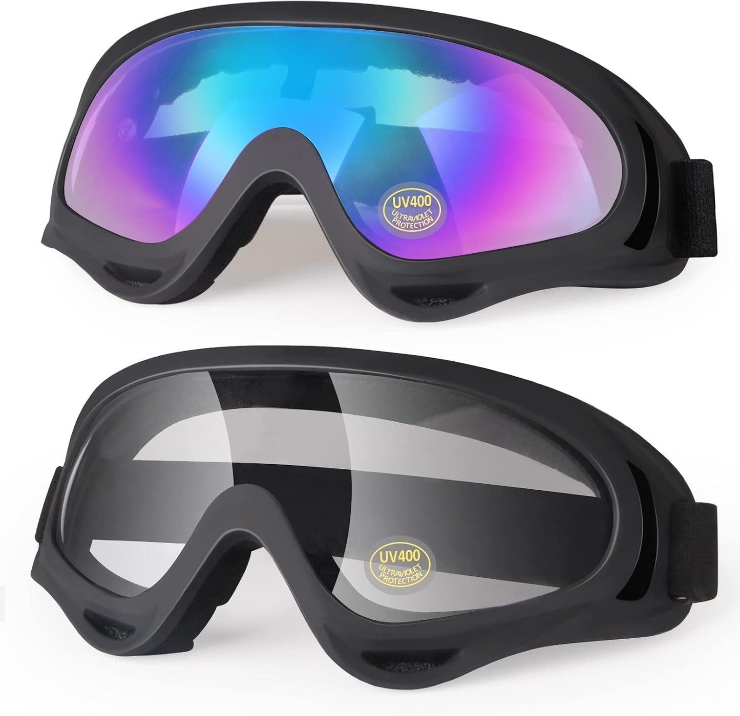 Gafas motocicleta UV400 antiniebla 2 pack para ATV MX