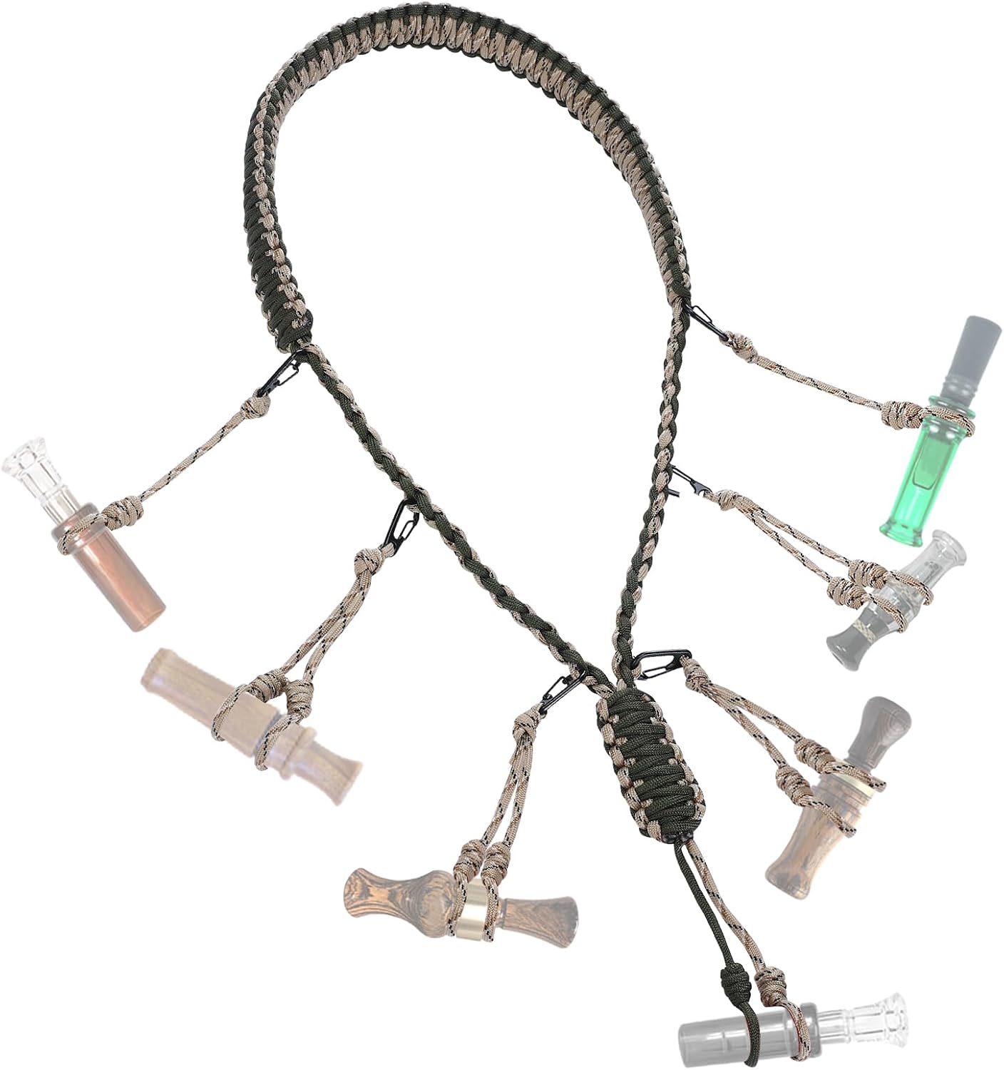 Cordón llamada pato 12 bucles accesorios caza silbato