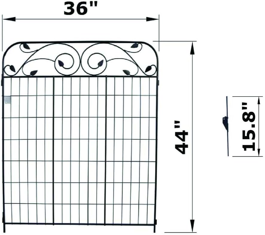 4 Paneles Acero 44x36pulg Barrera Animales