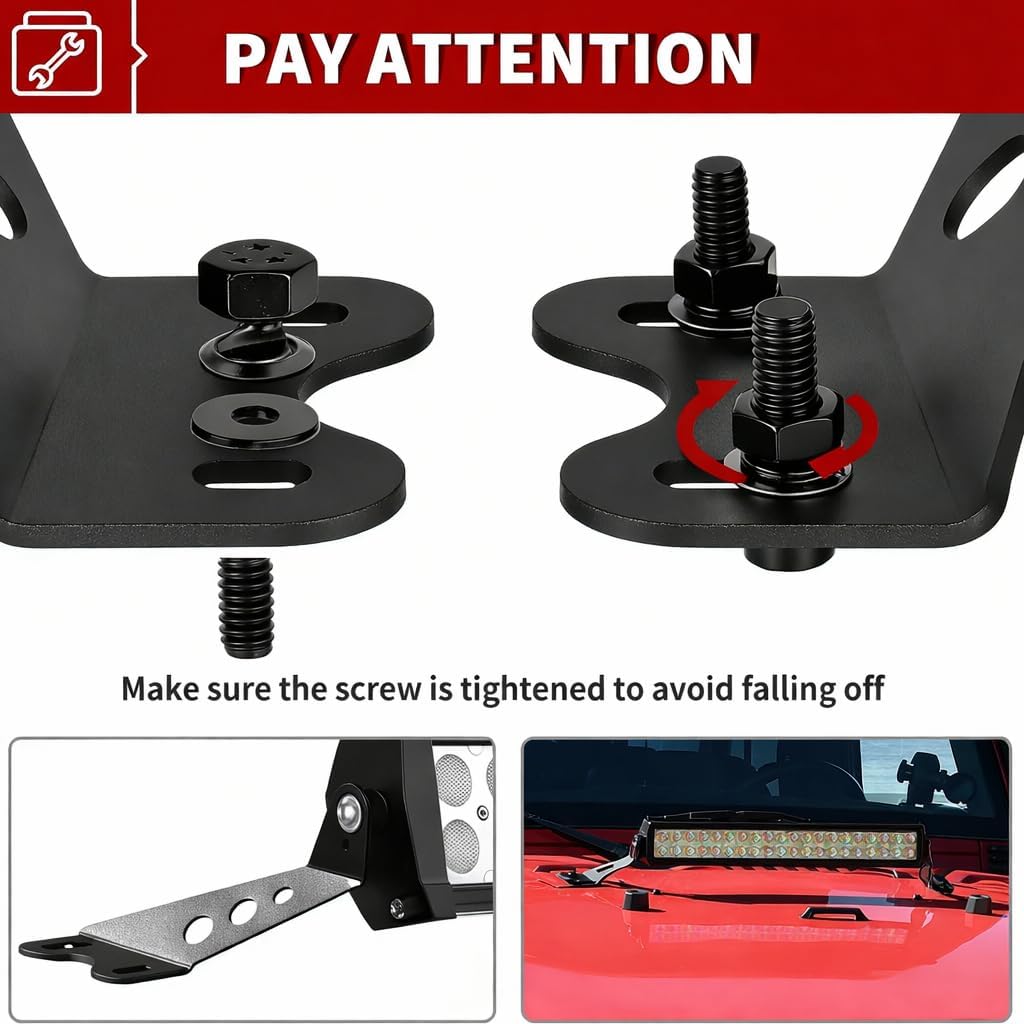 Soportes luz LED 32pulg para Jeep Wrangler JL 18-22