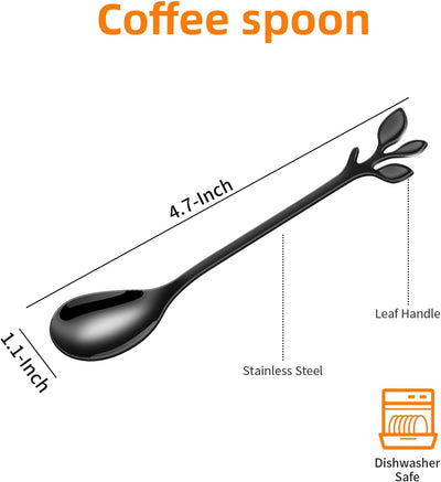 10 Pzas Cucharas Café Acero Inox Mini para Espresso y Postre