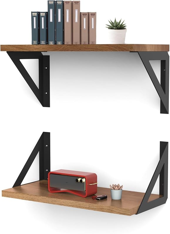Soporte pared 8" set 4 negros duradero garaje taller