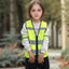 Chaleco seguridad alta visibilidad niños ciclismo