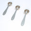 3 Pzas Cucharas Medidoras Acero Inox Plateado