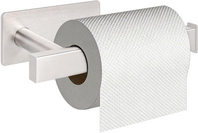 Portarrollos acero inox SUS304 autoadhesivo níquel cepillado