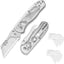 Cuchillo utilitario plegable con 10 cuchillas de afeitar