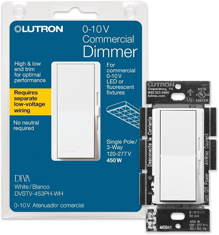 Interruptor atenuación 0-10V para LED y fluorescentes
