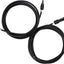 Cable solar 10 pies 10 AWG con conectores negro resistente