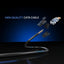 Cable Ethernet LAN Cat6 50ft resistente al agua negro
