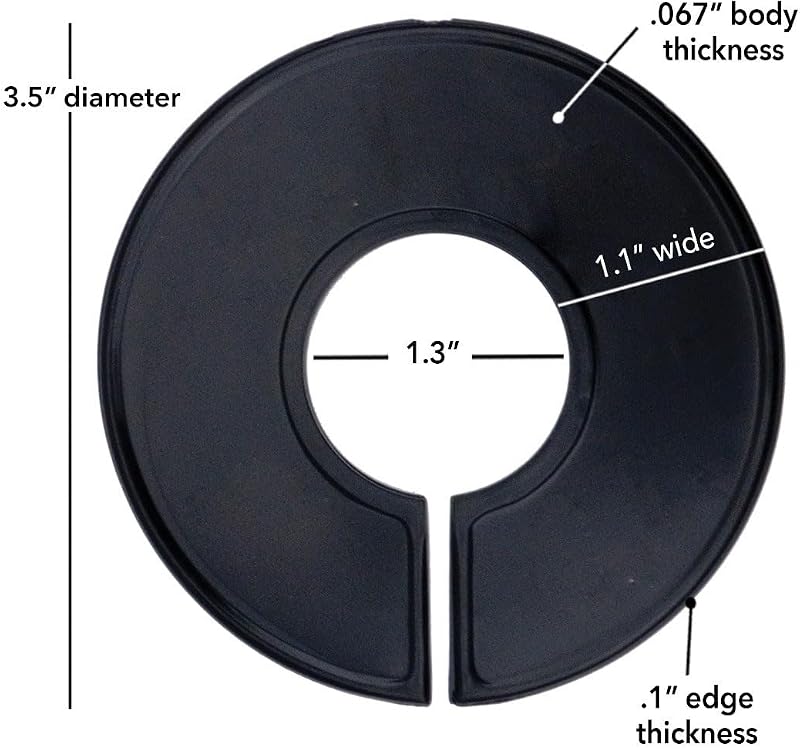 Divisor tallas ropa redondo negro blanco 7 tamaños kit 40