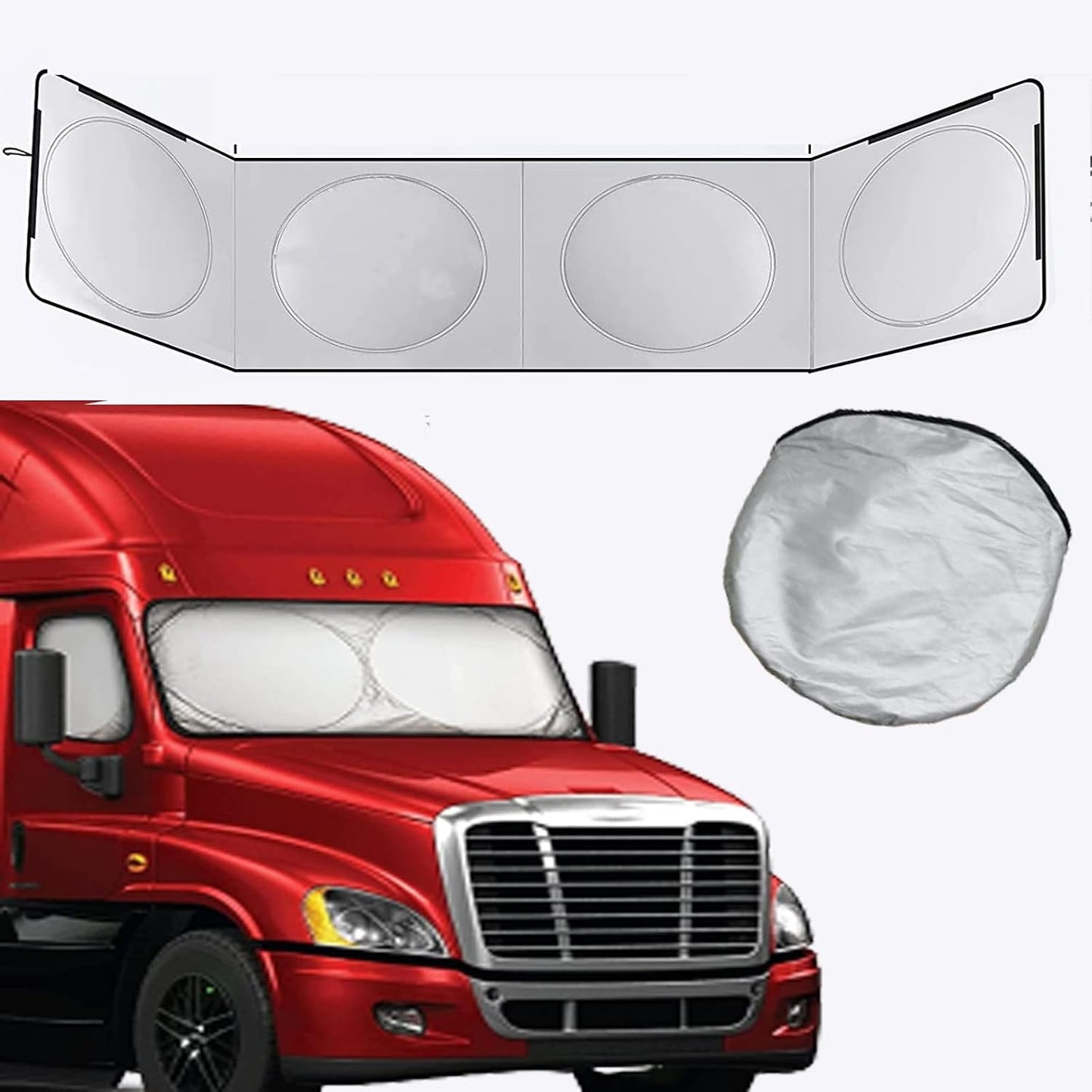 Protector solar para camión semi-remolque parabrisas y ventanas