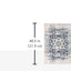 Tapete Madison crema/azul marino 2'3"x4'