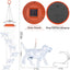 Campanas viento solar para perros exteriores luces