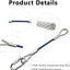 Cables remolque seguridad 12" con cierres 8000lb
