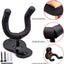 Percha pared guitarra 2 ganchos metal negro