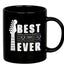 Taza cerámica texto best dad ever guitarrista negro 11oz