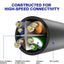 Cable Ethernet Cat6 15pies 3uds negro blanco