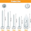 Kit 110 Pzas Anclajes Metal Autoperforables Pared Hueca