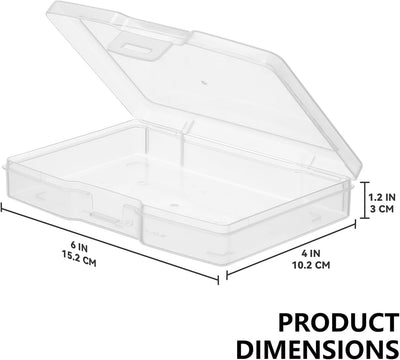 Cajas transparentes para fotos 4x6 pulg set 24