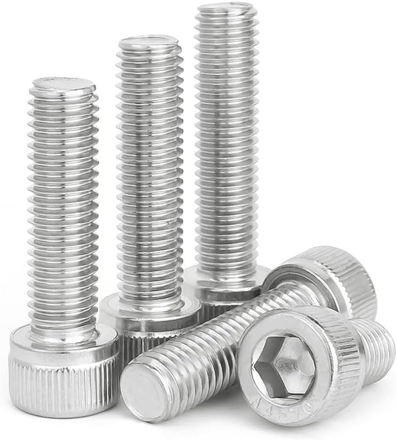 Tornillos M4x50 acero inox brillante 30uds