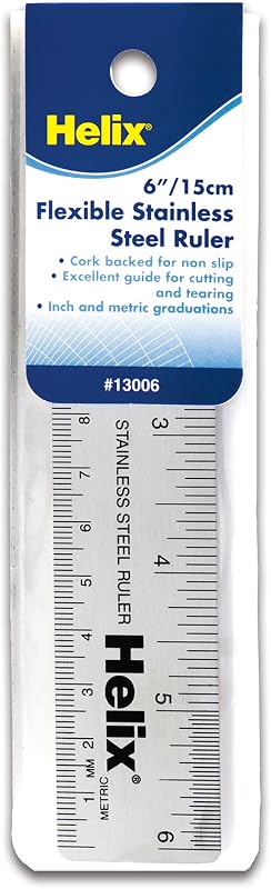 Regla acero inox 6/15cm