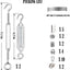 Kit alambre acero galvanizado 40ft para colgar cuadros y redes