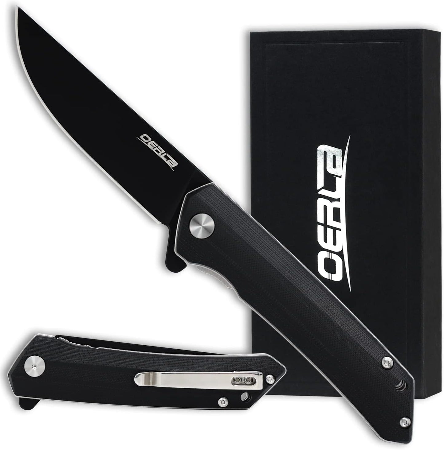 Cuchillo plegable 3.9" acero D2 mango G10 clip bolsillo