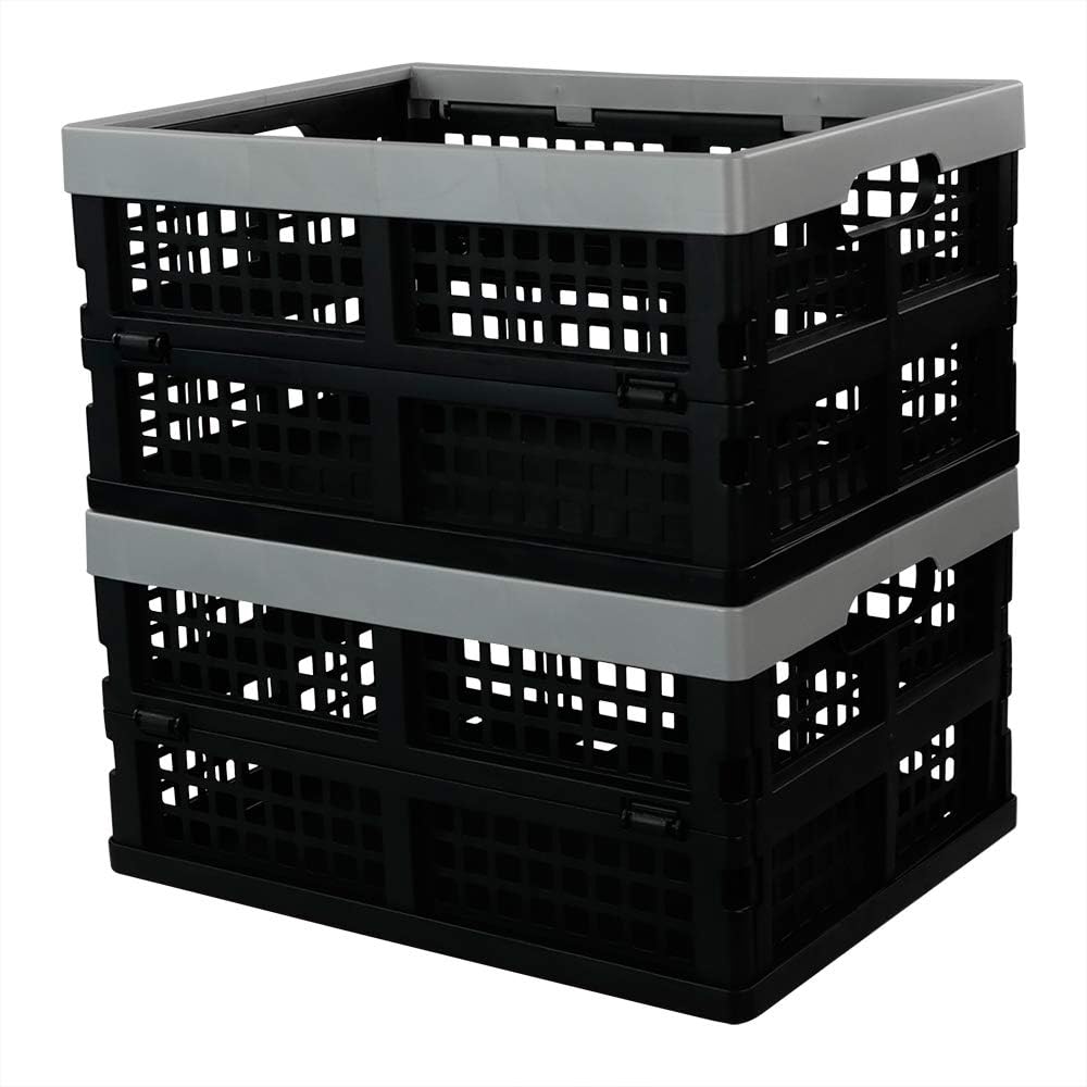 Cajas plástico plegables 16L 2 Pzas