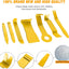 Kit 8 Pzas herramientas quitamolduras coche Amarillo