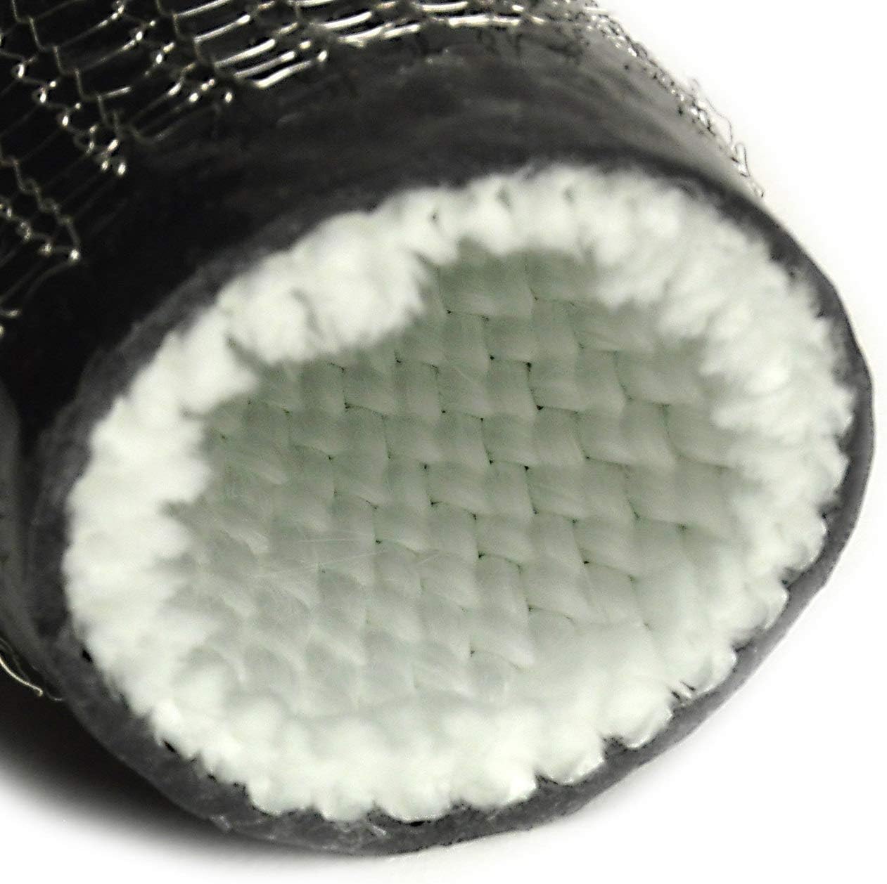 Manguito Alambre 3/8" x 3' Resistente Alta Temperatura Negro