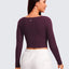 Camisa deportiva mujer manga larga ajustada