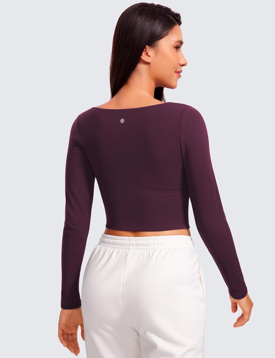 Camisa deportiva mujer manga larga ajustada