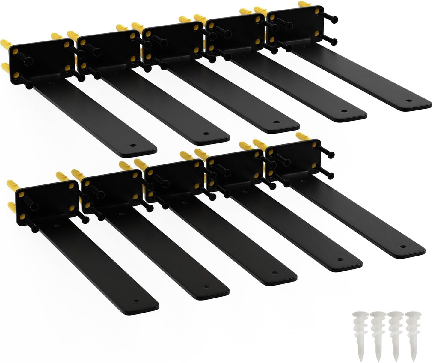 Soportes flotantes estante 12pulg acero carbono 1/5pulg