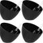 Kit 8 Cuencos Plástico para Fiesta 25oz Negro