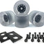 Ruedas longboard 2.756" ABEC-9 con rodamientos