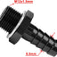 Adaptador m12x1.5 a 3/8 con abrazadera aluminio anodizado negro