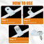 100 Clips Luz Cuerda 1/4pulg Abrazadera Alambre S