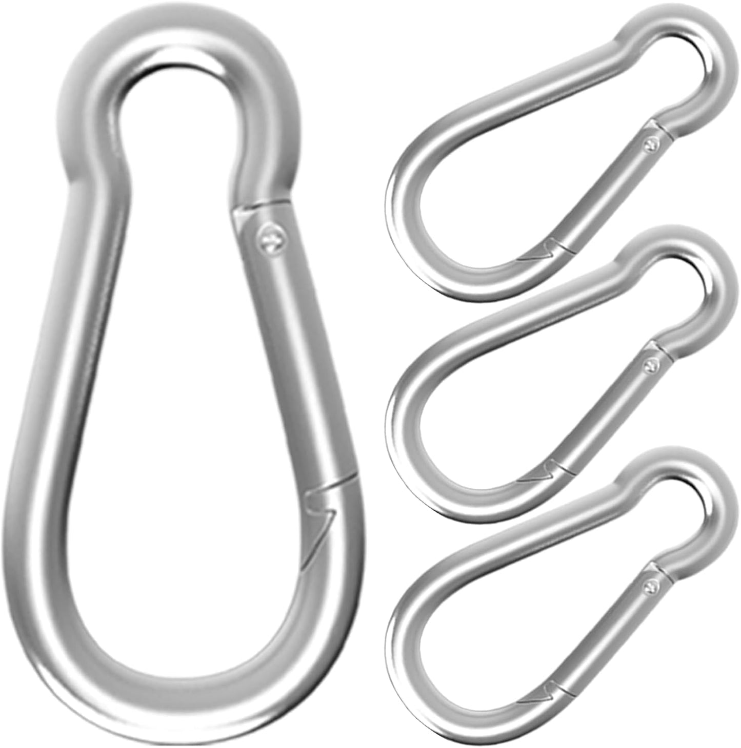 Mosquetón acero galvanizado 1350lb 5.5pulg 4uds