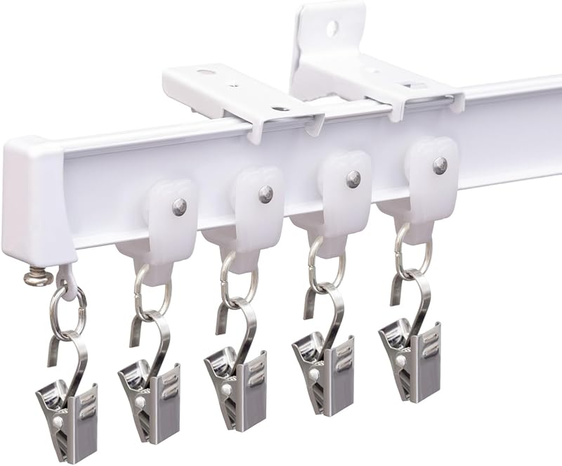 Riel cortina techo flexible para pared sala dormitorio ducha