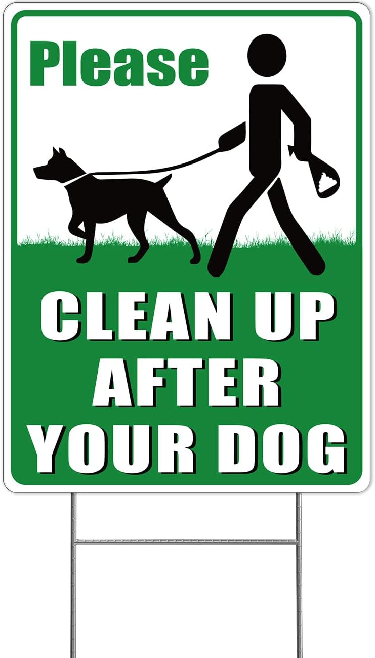 Señal césped sin excremento perro 32x24cm metal UV resistente