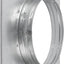 Brida conducto 6" acero galvanizado para HVAC ventilación