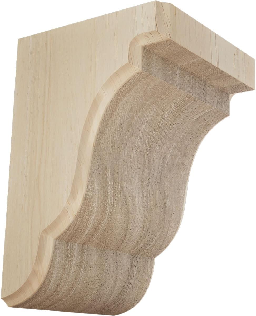 Soporte madera caucho 5 1/4x5x7 1/2 pulg