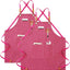 Delantal lino 2 Pzas para estilista impermeable con bolsillos