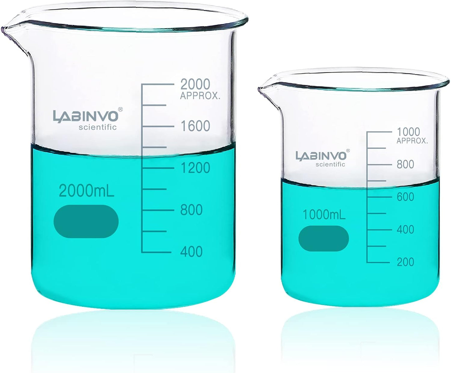 Vaso precipitados vidrio borosilicato 3.3oz 67.6oz