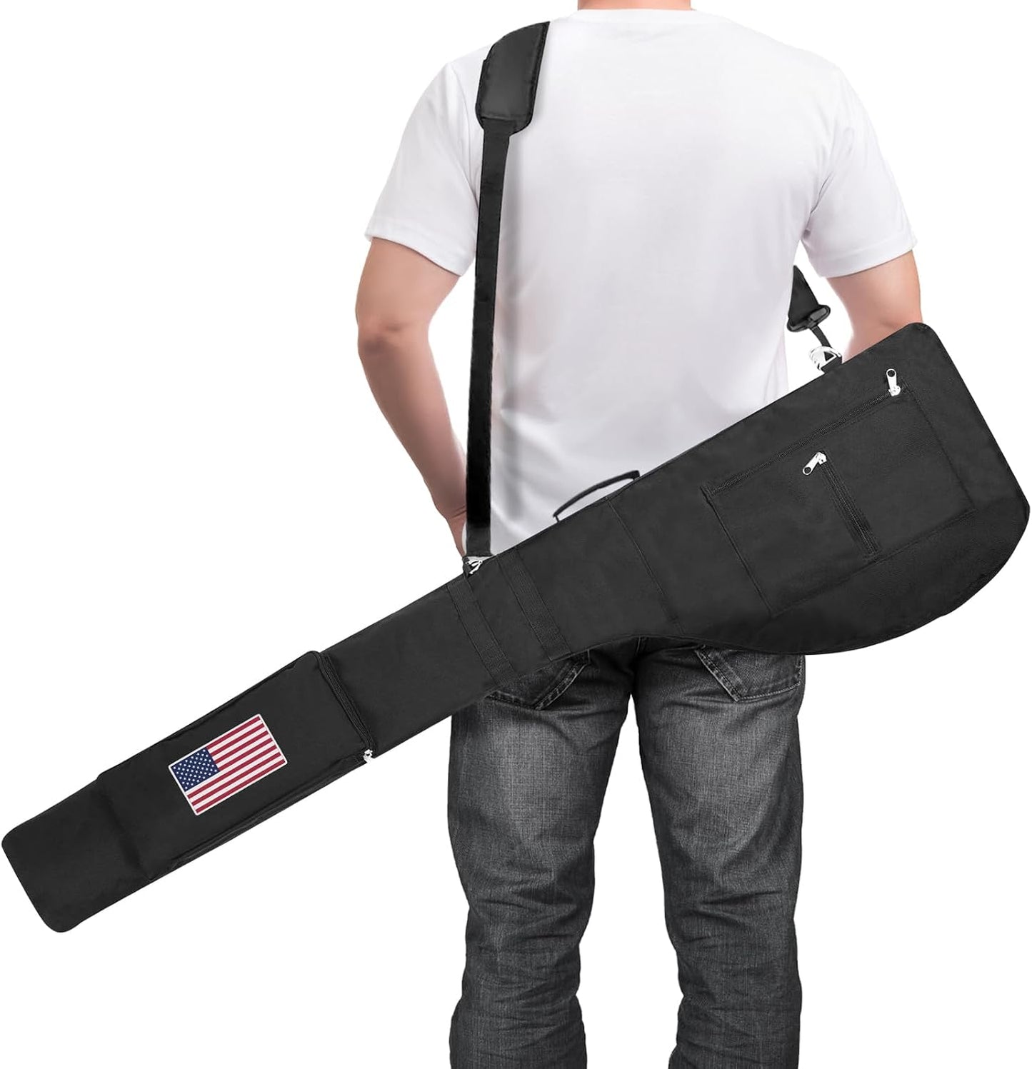Bolsa golf portátil plegable para 8-10 palos impermeable