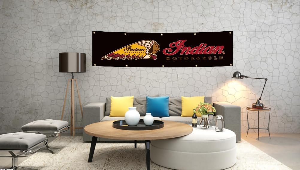 Bandera indios 2x8ft para motocicleta decoración
