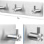 Soporte llaves pared ganchos autoadhesivos acero inox