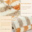 Tapete baño a cuadros antiderrap naranja 31x20pulg