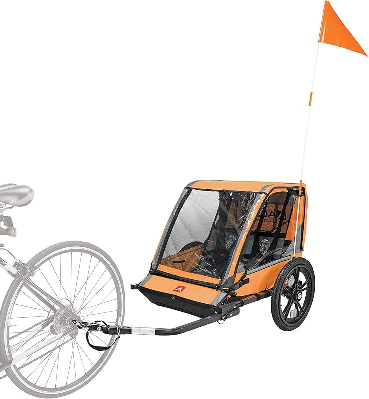 Remolque bicicleta Hi-Viz para 2 niños modelo ET2