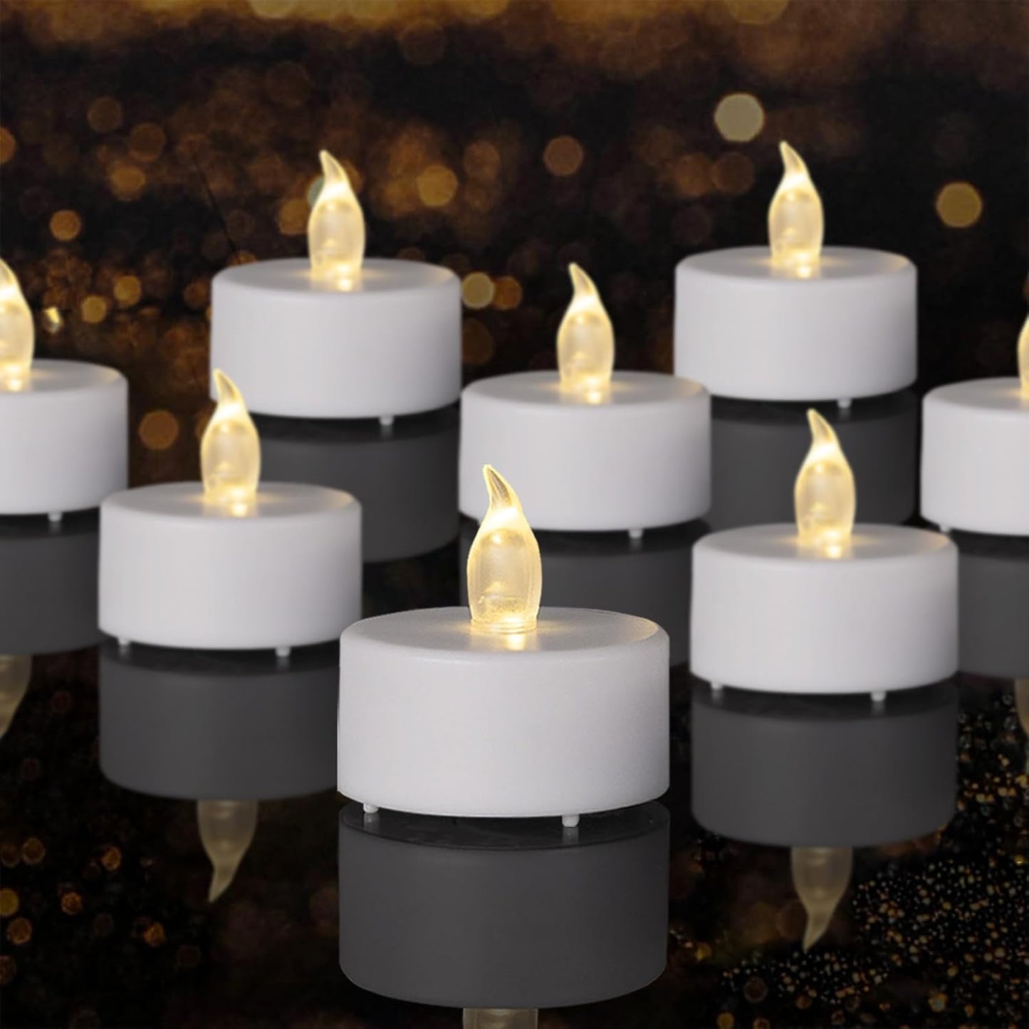 Velas LED parpadeantes 12 pzas 200h decoración